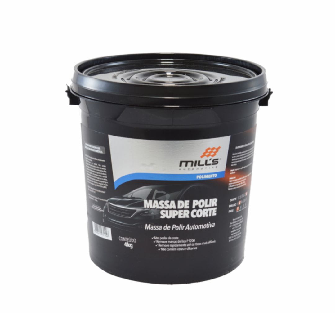 MASSA DE POLIR 4KG B AGUA SUPER CORTE MILLS