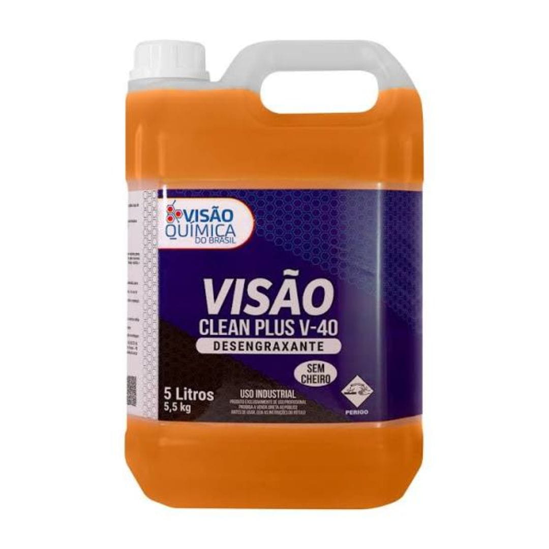 DESENGRAXANTE v-40 ALCALINO VISAO CLEAN PLUS SEM CHEIRO 5 LTRS VISAO QUIMICA